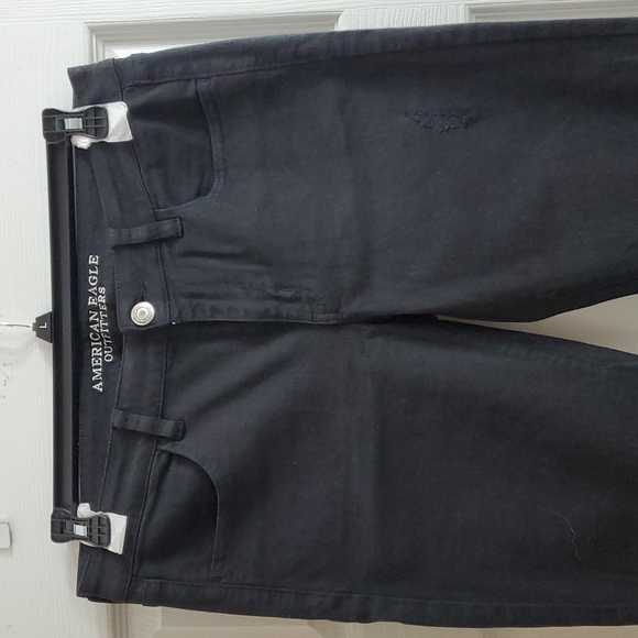 American Eagle Outfitters Denim - AEO: Distressed Black Jegging (12 Long)